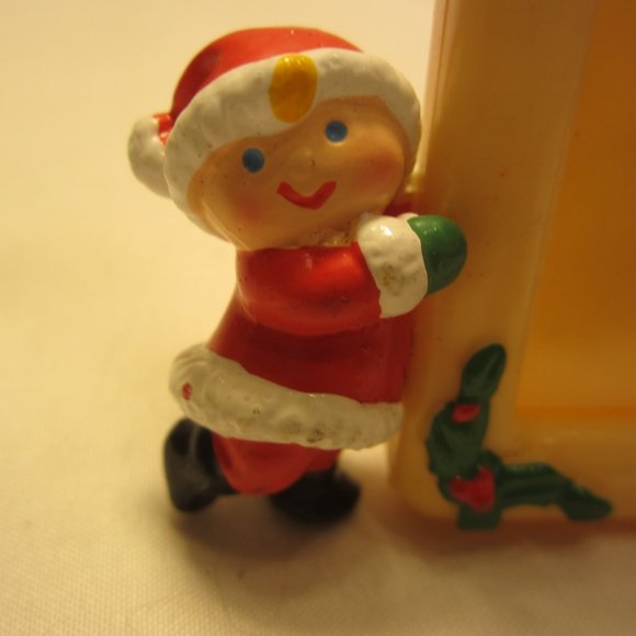 VTG 70'S CHRISTMAS MINI FRAME/ORNAMENT QUITE ADORABLE - Picture 5 of 5